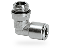 Tube connector G1/8 male for tube oØ 6 mm 90° - rotary type