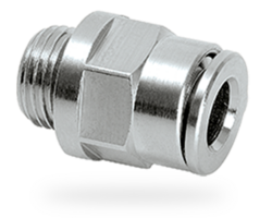 Tube connector G1/8 male for tube oØ 6 mm straight 