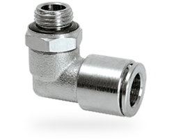 Tube connector G1/8 male for tube oØ 8 mm 90° - rotary type 
